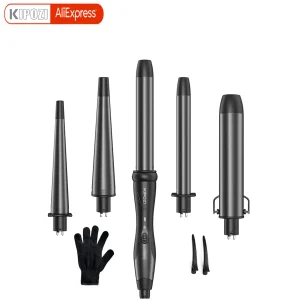 KIPOZI Professional Curling Iron 5-in-1 Hair Tools